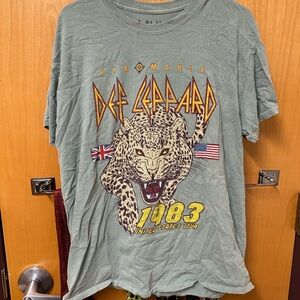 vintage def leppard t shirt
